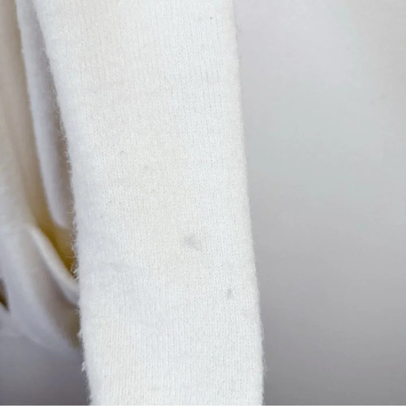 Madewell Merino Wool Alpaca Open Front White Cardigan - Picture 16 of 16